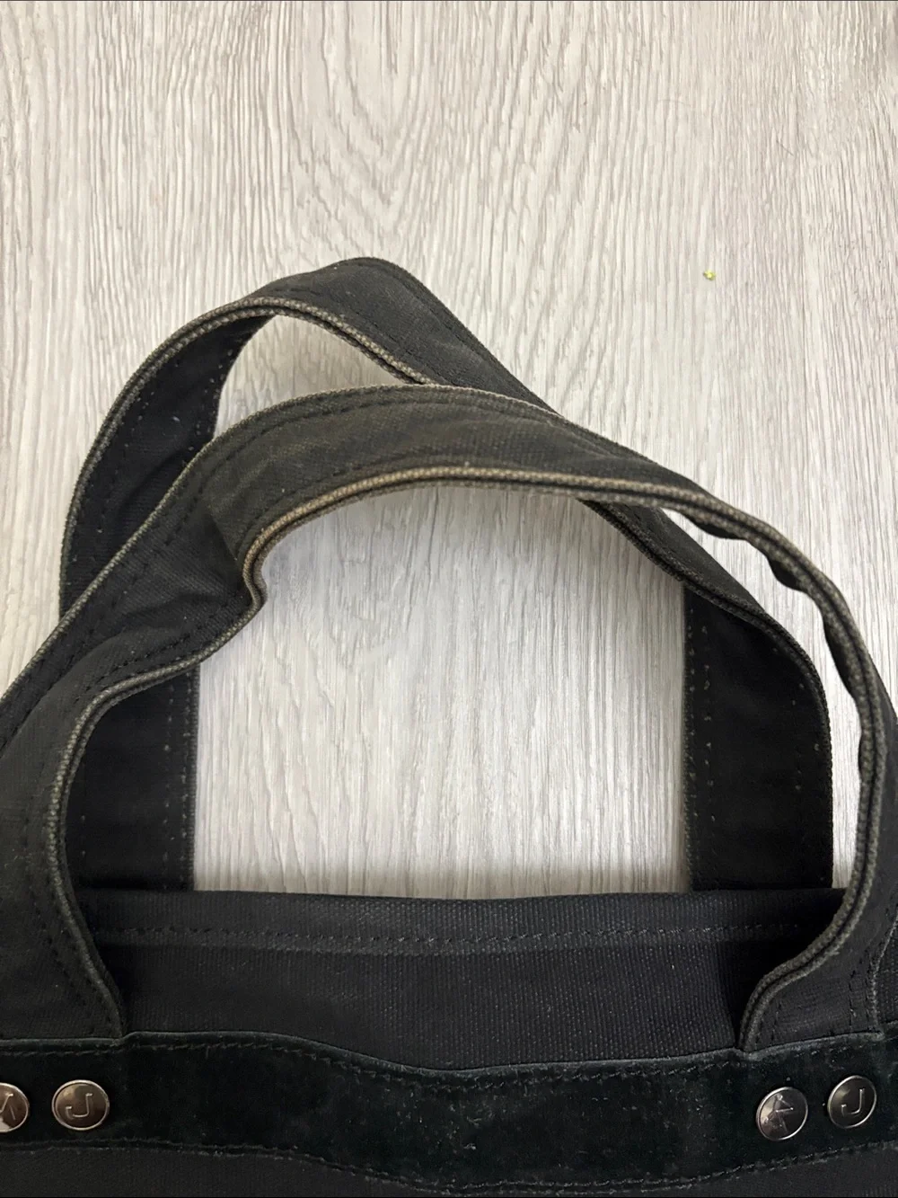 Marc Jacobs Black Canvas Shoulder Tote with Logo - Picture 4 of 4